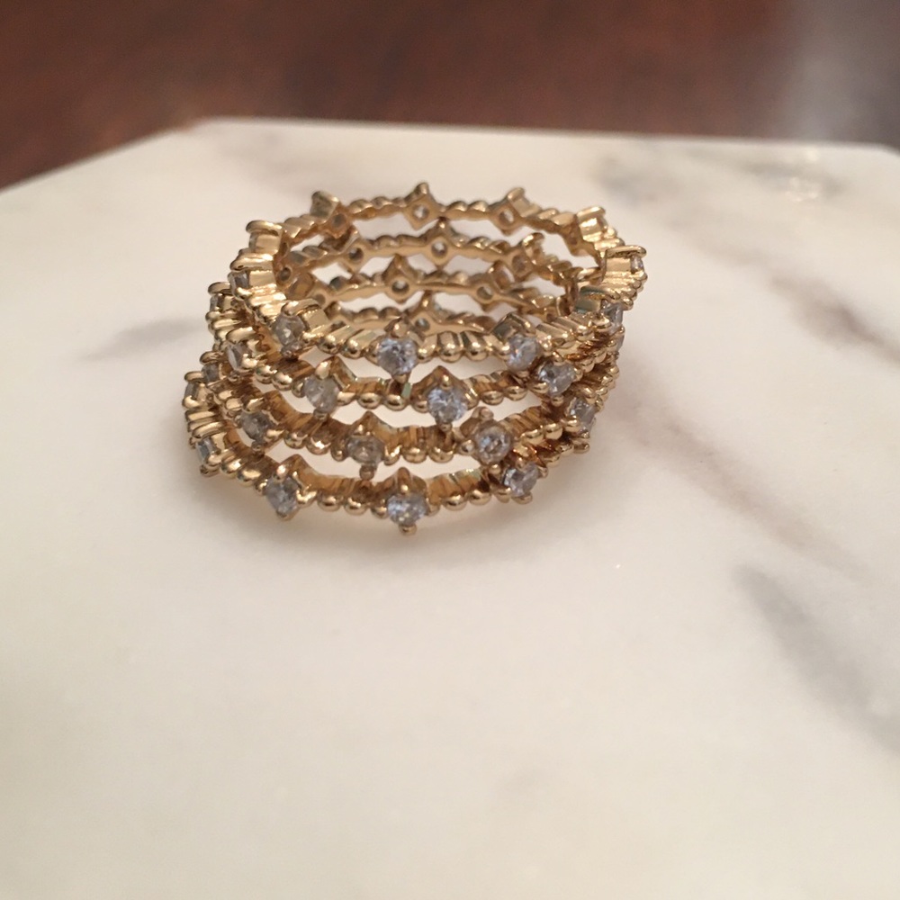 Sophie Harper stacked ring set